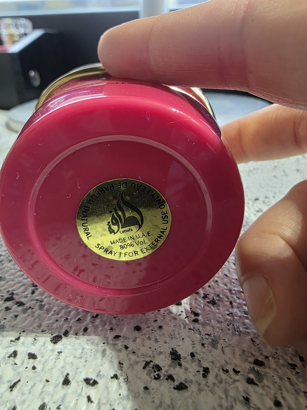 Yara by Lattafa Women’s Fragrance Bottle - Pink with Gold Accents - Picture 5 of 6